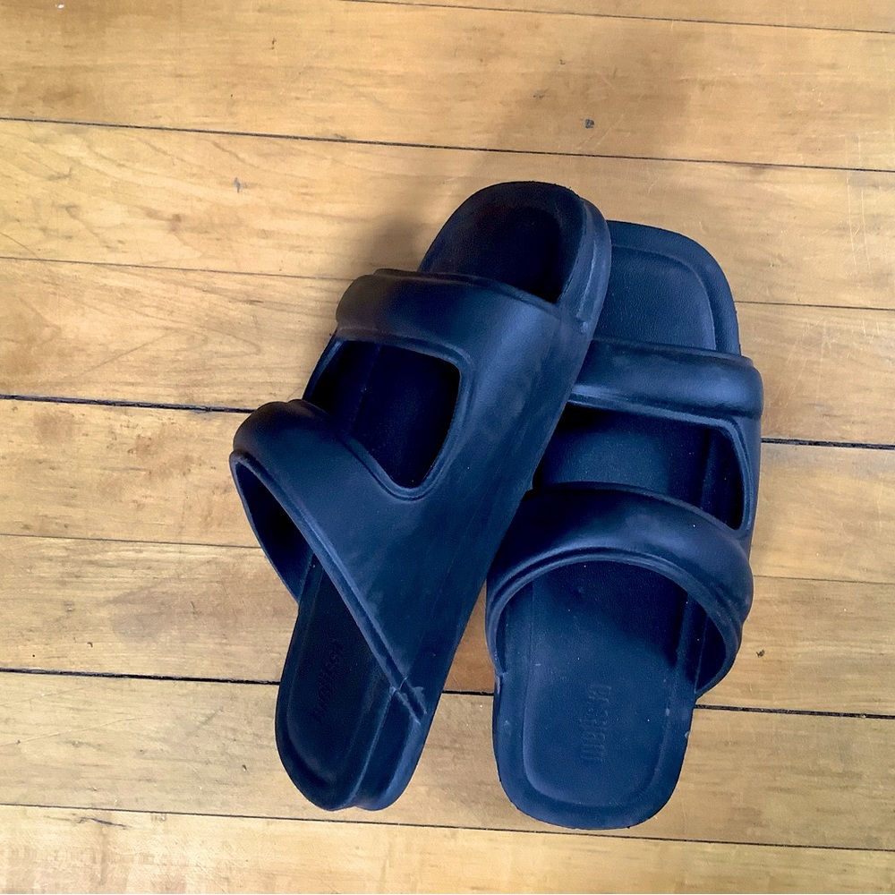 Black slip ons